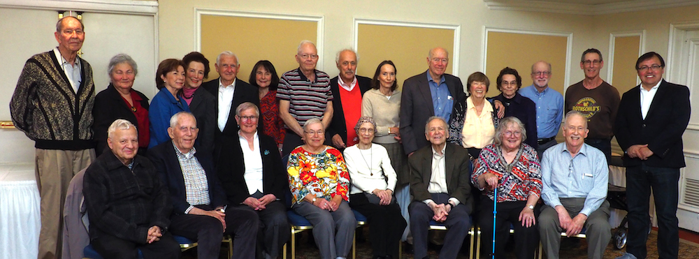 Faculty emeriti and spouses at the 2018 brunch honoring their work