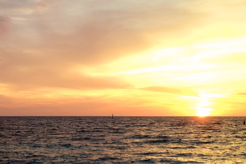 Ocean at sunset