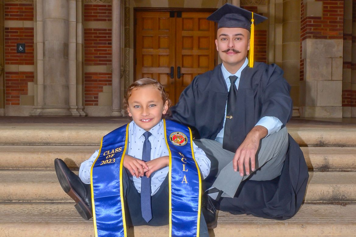 Eduardo Jacques Martinez and son