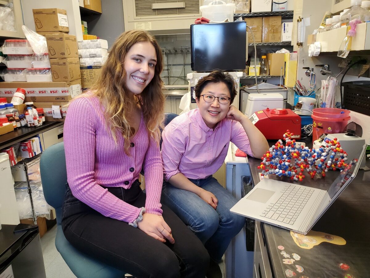 UCLA Graduate Student Noelle Mitchell (left) and Dr. Kyungae Yang