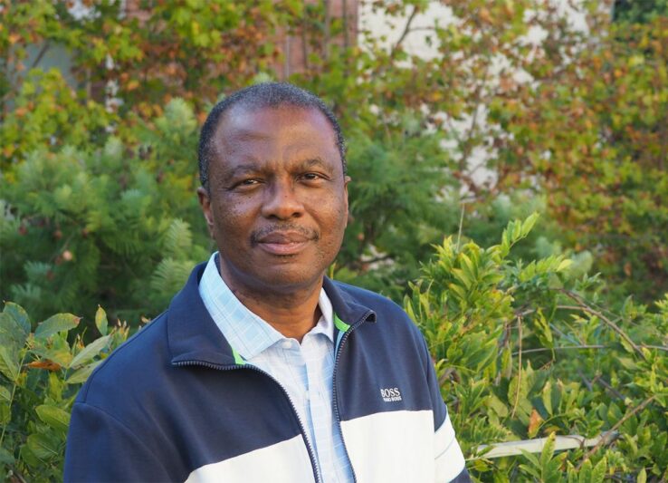 A photo of Professor Wilfred Gangbo on the UCLA campus